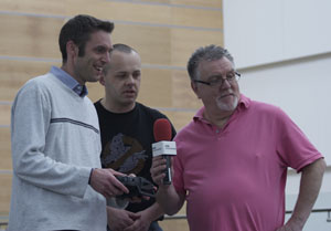 Adrian talking to BBC Gloucestershire Radio